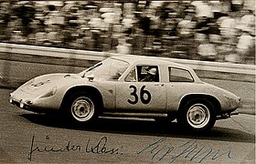 Porsche 356 B 2000 GS Carrera GT Dreikantschaber Günter Klass/Sepp Greger, Nürburgring 1964