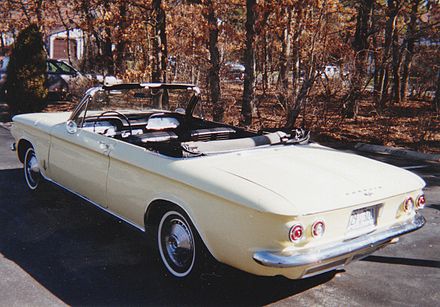 1964 Chevrolet Corvair Monza 900 convertible, used until 1969, began 1960