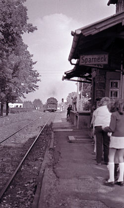 Last day of operation at Sparneck station, September 25, 1971