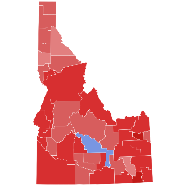 File:1998 Idaho gubernatorial election results map by county.svg