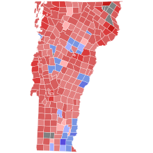 2004 Vermont gubernatorial election results map by municipality.svg
