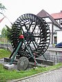 Wasserrad der Mühle Kuhls am Forellenbach in Vlotho, Kreis Herford