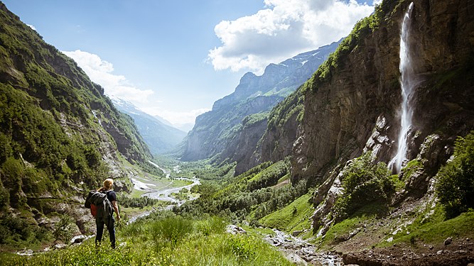 Landscape of the Sixt-Passy national nature reserve. Photograph: 0x010C