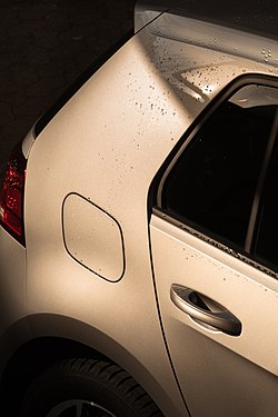 Door handle of a Volkswagen Golf