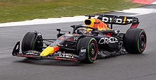 Verstappen driving for Red Bull at the 2022 British Grand Prix 2022 British Grand Prix (52381405112).jpg