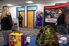 First Lady Jill Biden touring a Military OneSource facility in Virginia in 2021 210407-D-XI929-1007 (51102812381).jpg