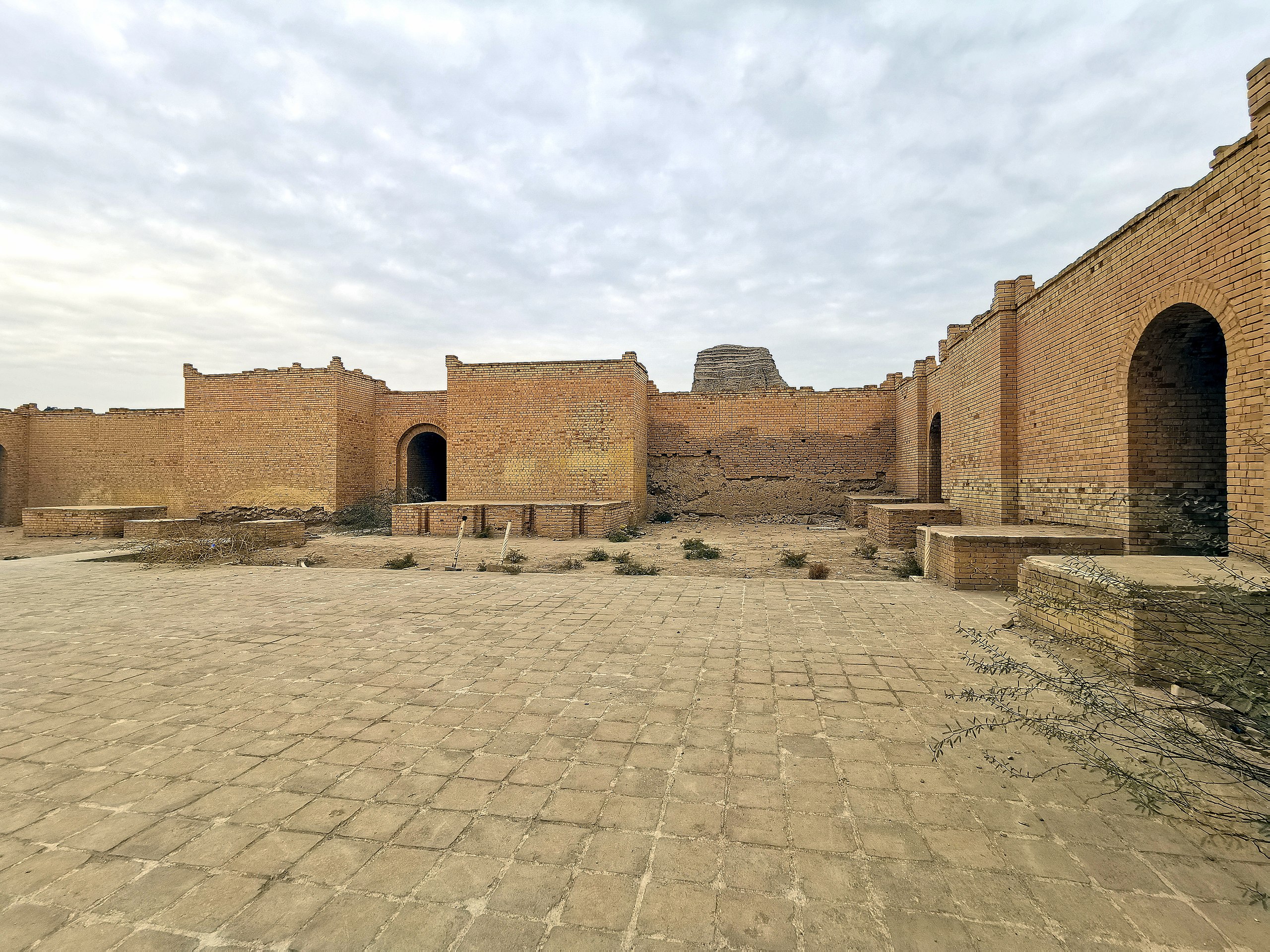 Temple Ruin Interior Background