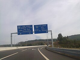 De A43 nabij Aguiar de Sousa