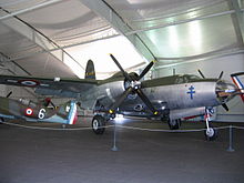 B-26 in Farben der französischen Luftwaffe im Luftfahrtmuseum Le Bourget bei Paris