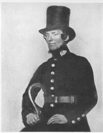 A Peeler of the Metropolitan Police Service in the 1850s.