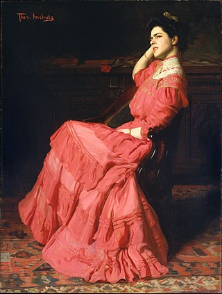 <i>A Rose</i> Painting by Thomas Anshutz