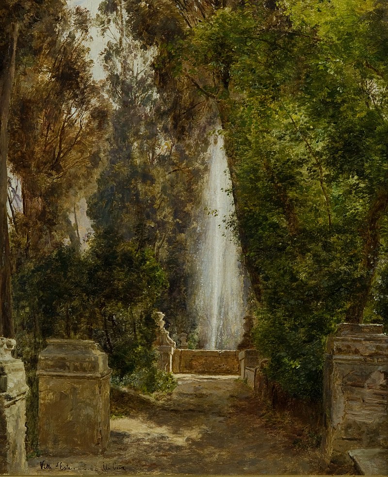 A fontain at the Villa d`Este in Tivoli, near Rome.jpg