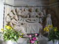 relief of the eucharist on the altar