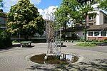 Magnetrad-Wasserspiel / Hofbrunnen Manuelschulhaus