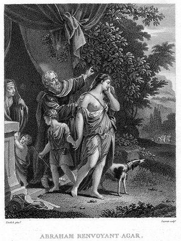 Abraham and Sarah sending Hagar into the wilderness