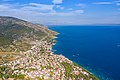 Aerial view of the Adriatic coast of Bol, Croatia (48608970042).jpg