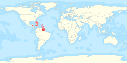 Exclusive Economic Zones of the member states of the CARICOM. Considering them, the total area reaches the 2 300 297 km².