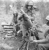 Airborne troops training with a 3-inch mortar, December 1942. H25882.jpg