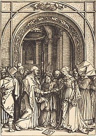 Albrecht Dürer, The Betrothal of the Virgin, c. 1504-1505, NGA 610.jpg
