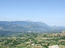 Monti Alburni e Valle del Tanagro visti da Caggiano