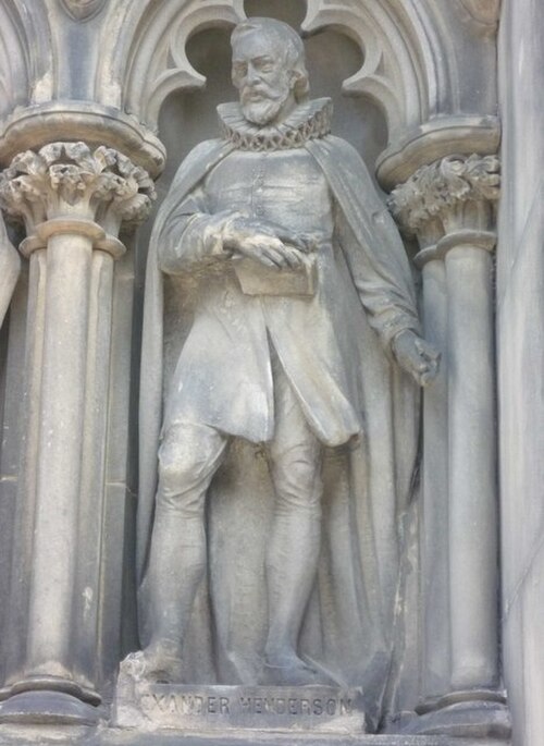 Alexander Henderson statue, west door of St. Giles