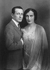 אלכסנדר טנסמן ואשתו הראשונה אנה אלאונורה