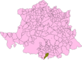 Розташування муніципалітету Альмоарін у провінції