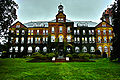 Alumni Hall, taken in the rain-may09