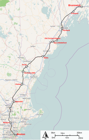 Amtrak Downeaster (interactive map)