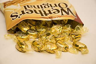 Werthers Original brand of caramel flavoured candy