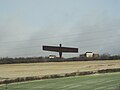 Angel of the North viewed from East Coast Mainline train.jpg