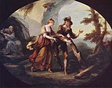 Миранда и Фердинанд. Драма Шекспира «Буря». 1782. Галерея Бельведер, Вена