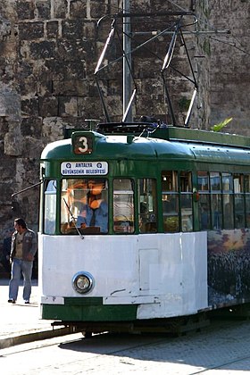 Antalya Tramvayı kesiminin açıklayıcı görüntüsü