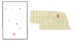 Location of Elgin, Nebraska