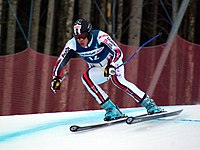 Anthony Obert in the EC giant slalom in Hinterstoder in January 2008