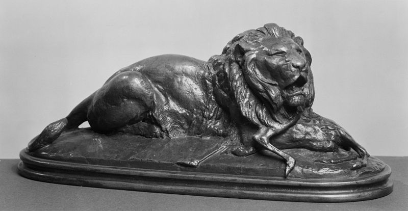 File:Antoine-Louis Barye - Lion Devouring an Antelope - Walters 27117.jpg