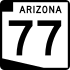 State Route 77 marker