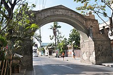 Stone arch in barangay Arkong Bato built by the Americans in 1910, which serves as the boundary marker to the old town of Polo.
