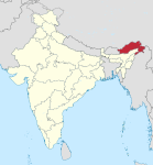 Arunachal Pradesh in India (claimed and disputed hatched).svg