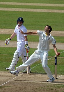 Agar bowling in 2013 Ashton Agar bowling, 2013.jpg