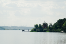 Talsperre Spremberg mit Aussichtsturm bei Klein Döbbern