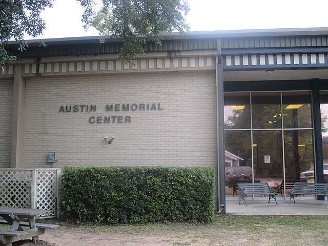 Austin Memorial Center is the public library in Cleveland.