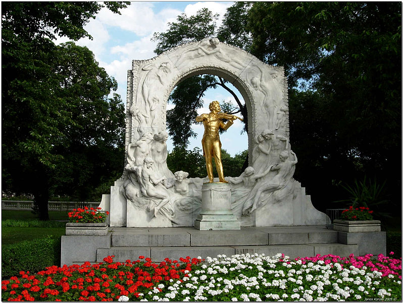 Le monument Johann-Strauss au Stadtpark de Vienne - Cultea