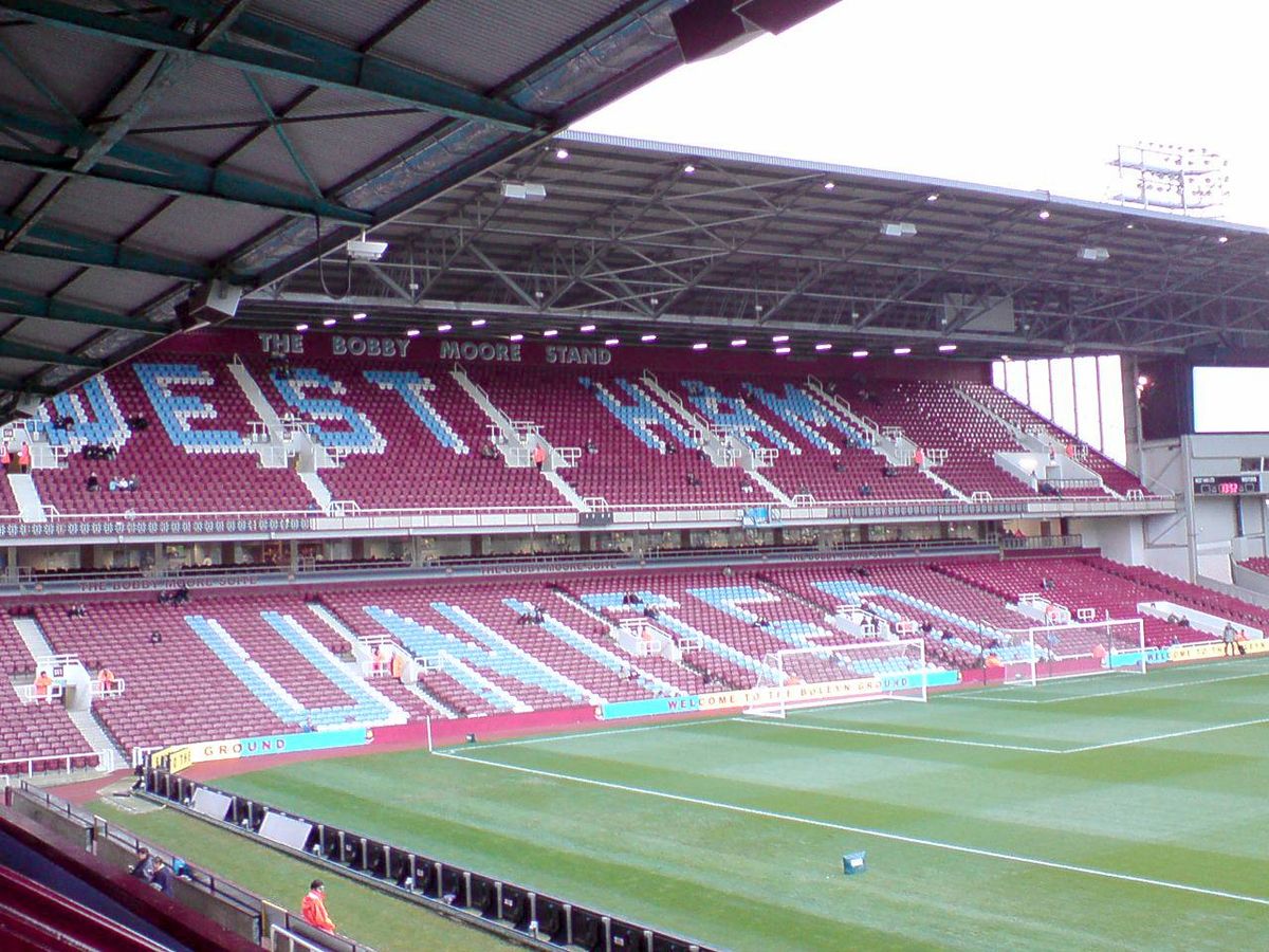 West Ham's goal from London Stadium - Bobby Moore Stand block 152 