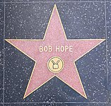 Bob Hope star for Television on Hollywood Walk of Fame, April 2022