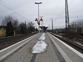 Bahnsteig des Haltepunktes