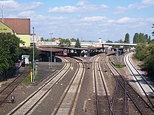 Fork of the tracks Bahnhof Kreuznach Gleise.jpg