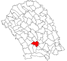 Location in Botoșani County