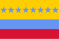  Bandera de 1817. (Proporción 2:1:1).