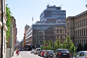 Barnhusväderkvarnen 36 (Postbanken) i Stockholm. Invigt 1964